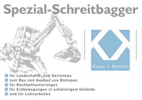 Schreitbagger - Klaus. J. Kolloch